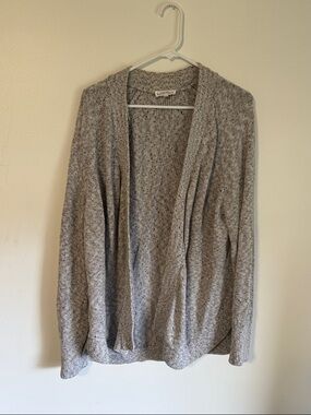 Cotton Cozy Open-Front Women's Cardigan Sweater - Heather Gray